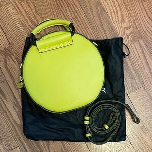 Kurt Geiger Lime Green Round Crossbody Bag